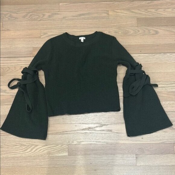 silence + noise Sweaters - Silence + Noise Green Sweater